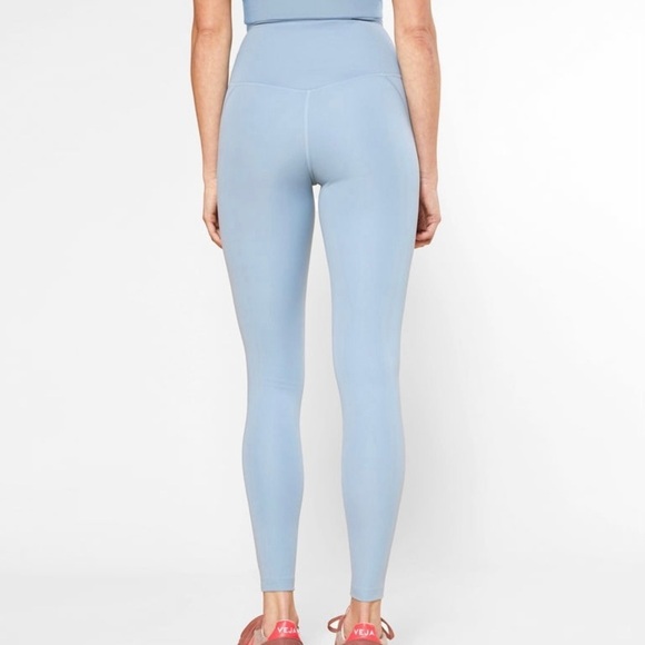 Girlfriend Collective Compressive High-Rise Legging, Blue - Picture 7 of 9